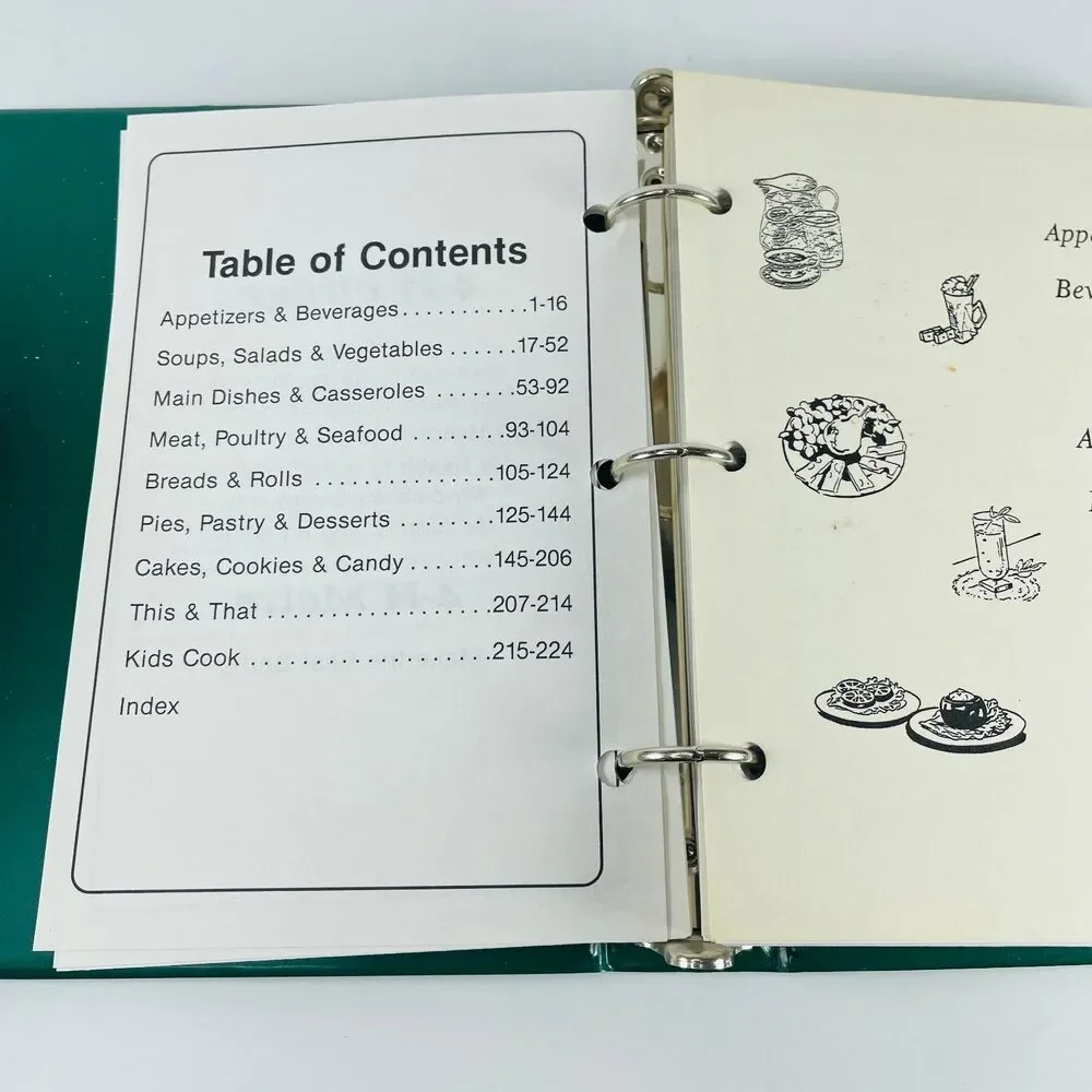 Road to Good Cooking Sarpy County 4-H 1995 Cookbook Ring Binder Morris Press